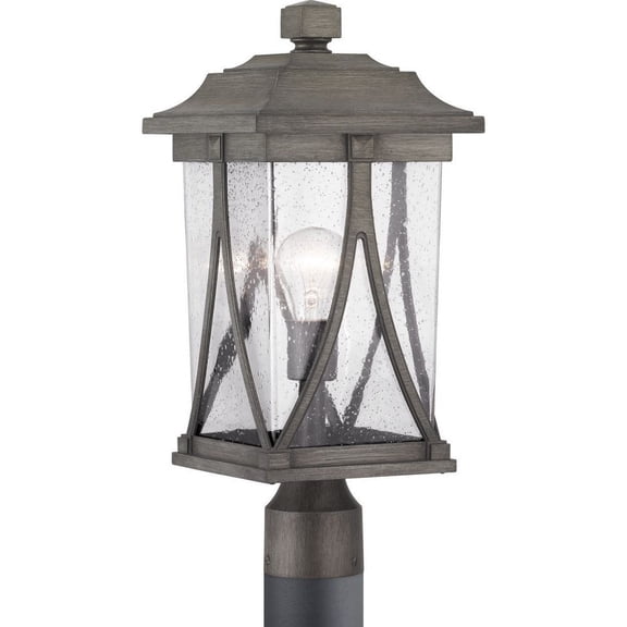 P540011-103-Progress Lighting-Abbott - Outdoor Light - 1 Light - Square Shade in Modern Craftsman and Transitional style - 8.25 Inches wide by 18.5