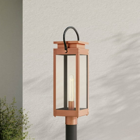 P540046-169-Progress Lighting-Union Square - 1 Light Outdoor Post Lantern In Farmhouse Style-26 Inches Tall and 7 Inches Wide