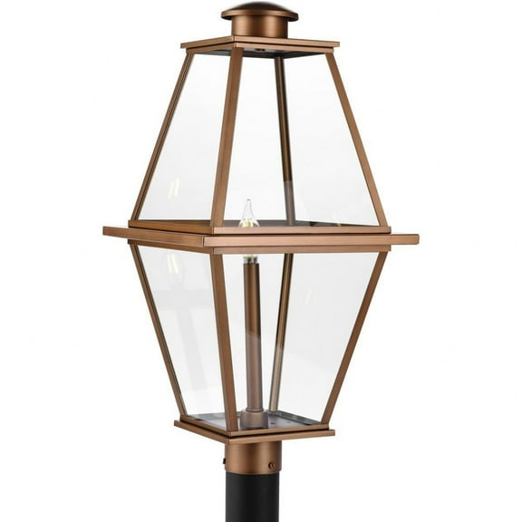 Progress Lighting P540107 Bradshaw 25" Tall Post Light - Copper