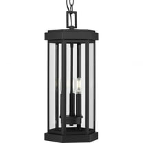 Ramsey Collection Textured Black Modern Farmhouse Outdoor Hanging Lantern