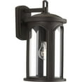 thumbnail image 1 of Progress Lighting Gables 1-Light Outdoor Wall Lantern in Antique Bronze with Clear Glass Shade, 1 of 5