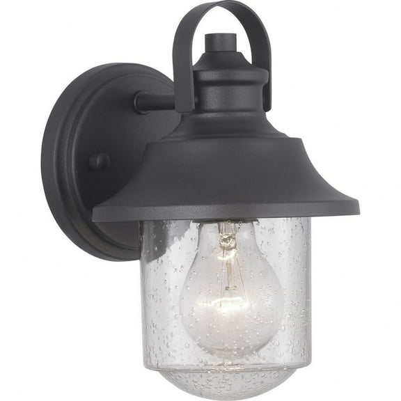 P560119-031-Progress Lighting-Weldon - Outdoor Light - 1 Light in Farmhouse style - 6 Inches wide by 9 Inches high-Black Finish