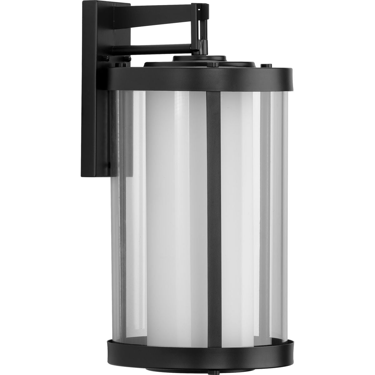 Irondale Black Steel 18.5" Outdoor Wall Lantern with Clear Glass
