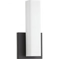 thumbnail image 1 of Progress Lighting Beam Collection 1-Light LED Wall Bracket, Brushed Nickel, Opal Glass Shade, 1 of 3