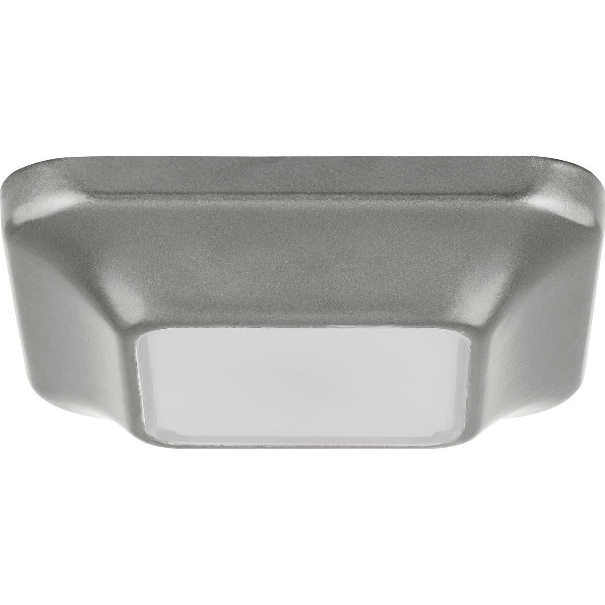 Metallic Gray Aluminum LED Flush Mount Light
