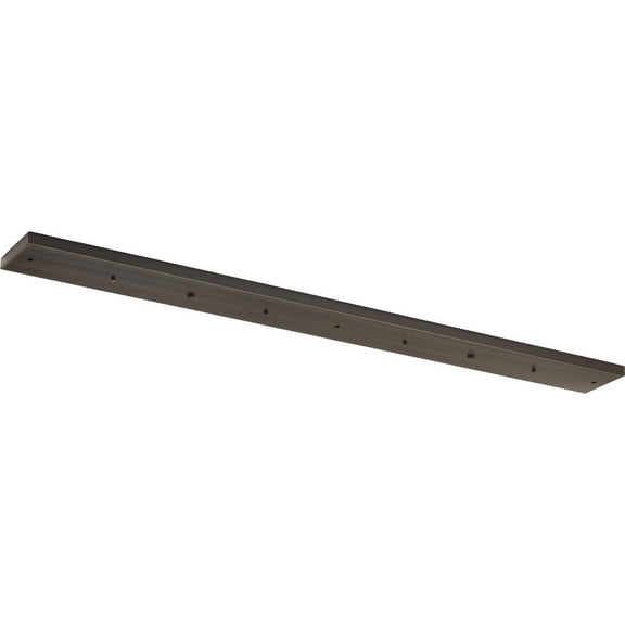 Progress Lighting, Canopy Collection, 5-Light Rectangle Pendant, Brushed Nickel, Steel, Antique Bronze, Dry Rated