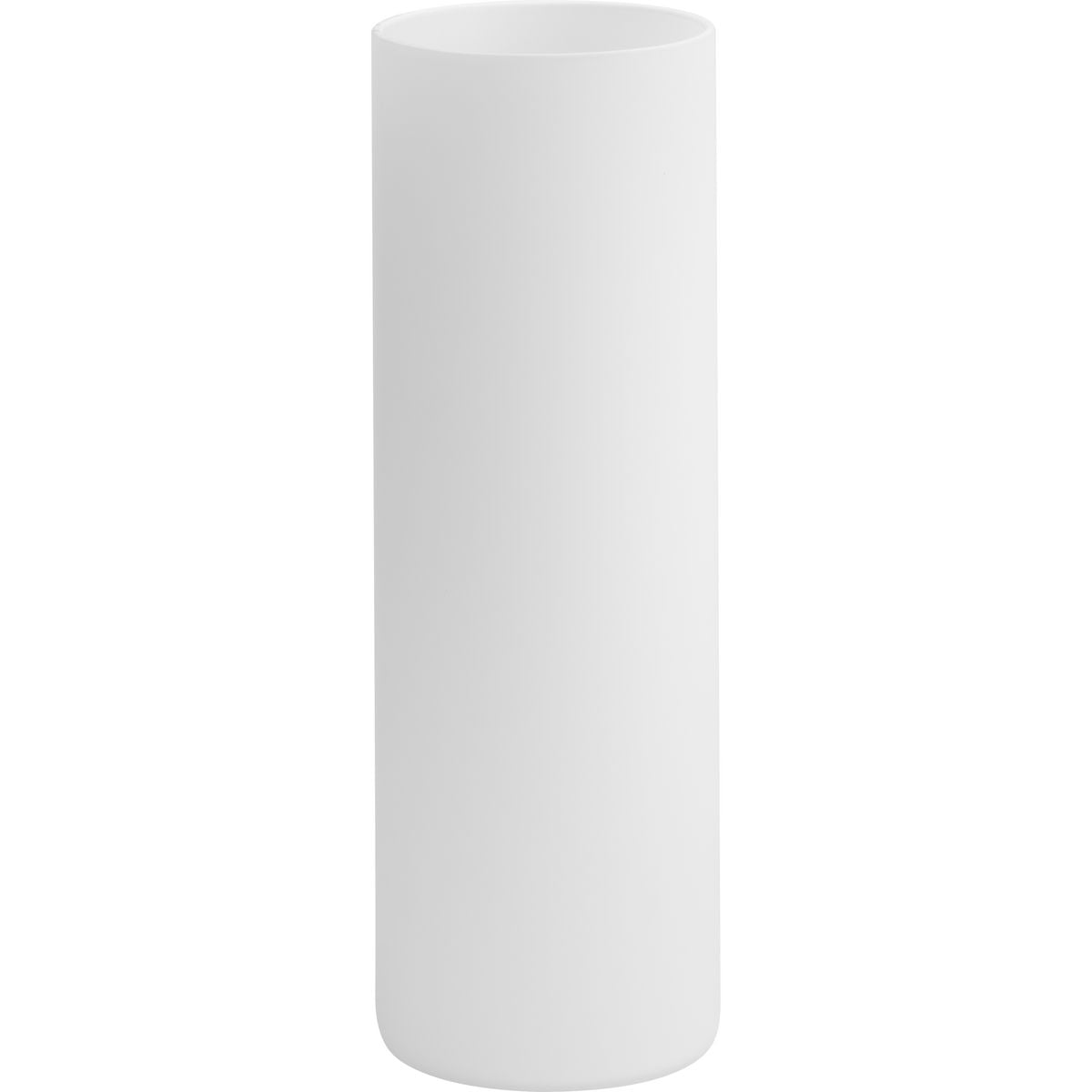 Elara Frosted White Glass Cylindrical Chandelier Shade