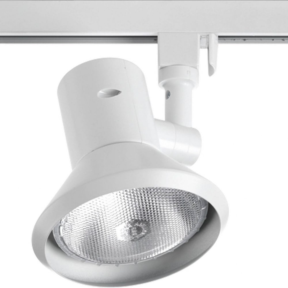 White Porcelain Shallow Profile Track Head Light