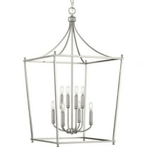 P500371-009-Progress Lighting-Parkhurst - 8 Light Foyer In New Traditional Style-36 Inches Tall and 20 Inches Wide-Brushed Nickel Finish