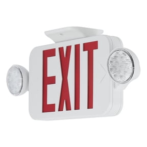 Progress Lighting PECUE-UR-30 Exit Signs Red Led Exit Sign - White