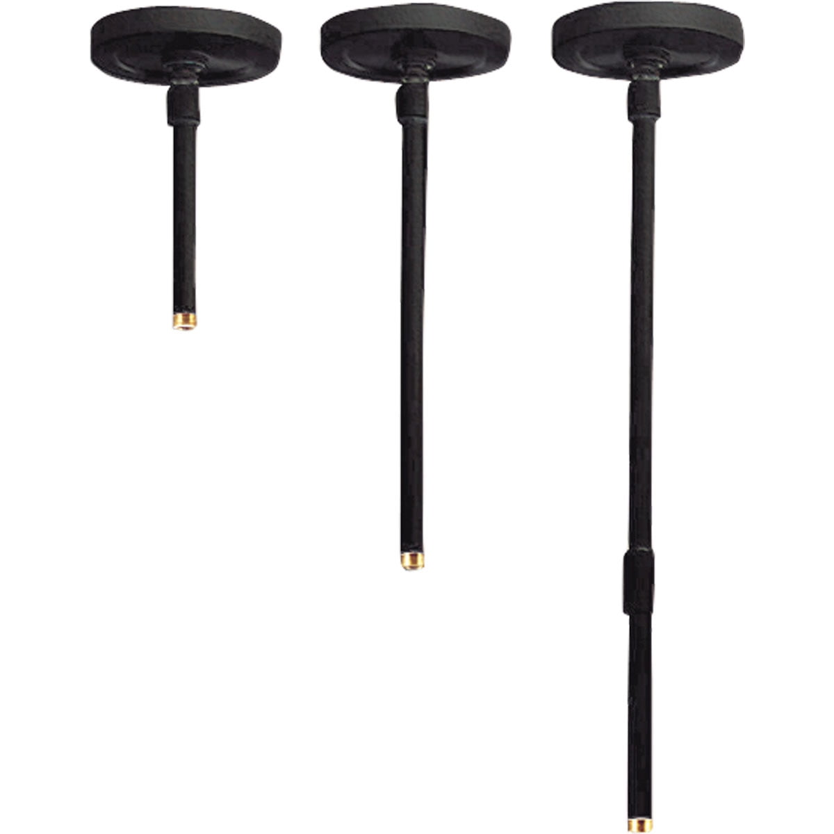 Progress Lighting, Cylinder Pendant Kit, 1 Light, Stem Hung, Antique Bronze, No Shade, Material: Aluminum, Finish Color: Black