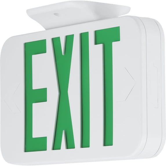 Progress Lighting PETPE-UG-30 Exit Signs Universal Green Led Exit Sign - White
