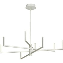 P400261-186-30-Progress Lighting-Pivot - 232W 8 LED Chandelier In Modern Style-10.06 Inches Tall and 40 Inches Wide-Burnished Nickel Finish
