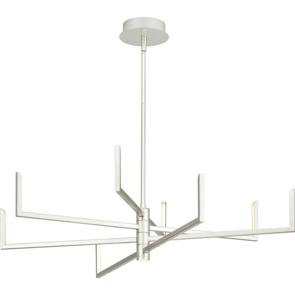 P400261-186-30-Progress Lighting-Pivot - 232W 8 LED Chandelier In Modern Style-10.06 Inches Tall and 40 Inches Wide-Burnished Nickel Finish