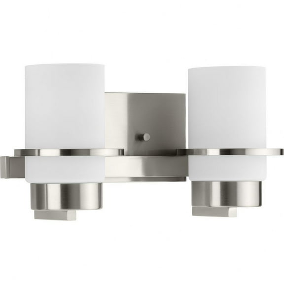 P300414-009-Progress Lighting-Reiss - 2 Light Bath Vanity In Modern Style-7 Inches Tall and 5.75 Inches Wide-Brushed Nickel Finish