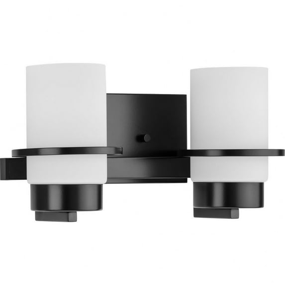 P300414-31M-Progress Lighting-Reiss - 2 Light Bath Vanity In Modern Style-7 Inches Tall and 5.75 Inches Wide-Matte Black Finish