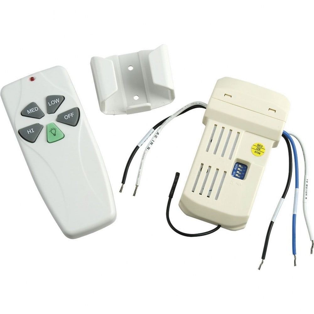 Progress Lighting, Airpro, 1-Light, Ceiling Fan Remote Control, White ...
