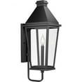 thumbnail image 1 of Progress Lighting Richmond Hill 1-Light Wall Lantern in Textured Black, Clear Glass Panels, Steel Material, 1 of 10