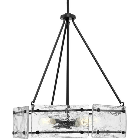 Progress Lighting - Rivera - 4 Light Chandelier In Modern Style-22.5 Inches Tall