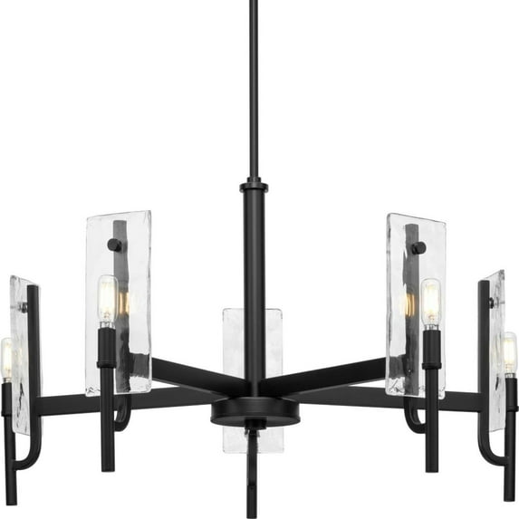 P400363-31M-Progress Lighting-Rivera - 5 Light Chandelier In Modern Style-16.75 Inches Tall and 30 Inches Wide