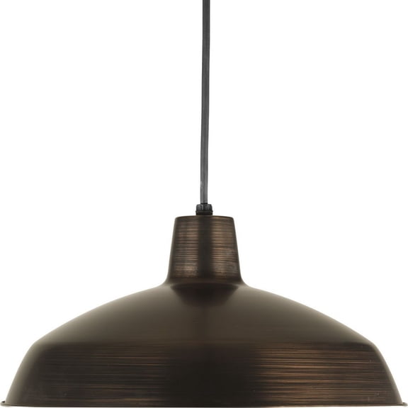 Progress Lighting, Sanabria, 1-Light, Pendant, Venetian Bronze, Spun Metal Shade