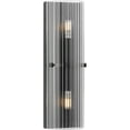 thumbnail image 1 of P710136-31M Progress Lighting Seville - 2 Light Wall Sconce-18 Inches Tall and 3 Inches Wide-Matte Black Finish, 1 of 13