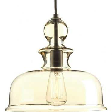 Progress Lighting Staunton Collection Wide 1-Light Antique Bronze Pendant