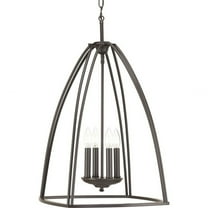 P3787-20-Progress Lighting-Tally - 4 Light in Farmhouse style - 16.75 Inches wide by 26.5 Inches high-Antique Bronze Finish -Traditional