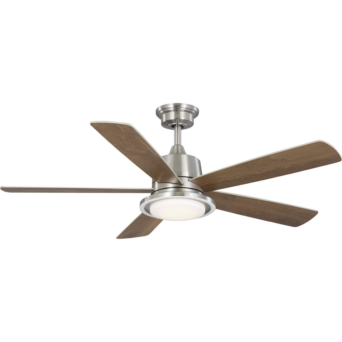 Tarsus 52-Inch Brushed Nickel Ceiling Fan with LED Light