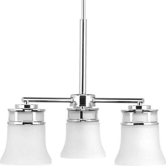 P4612-15-Progress Lighting-Cascadia - Chandeliers Light - 3 Light in Coastal style - 21 Inches wide by 16.75 Inches high-Polished Chrome Finish