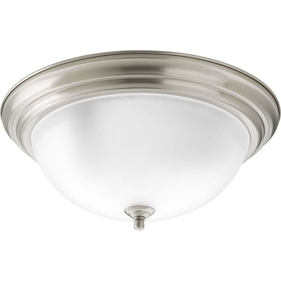 Three-Light Dome Glass 15-1/4" Close-to-Ceiling