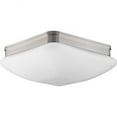 thumbnail image 1 of P3992-09-Progress Lighting-Appeal - Close-to-Ceiling Light - 3 Light - Square Shade in Modern style - 13 Inches wide by 5 Inches high-Brushed Nickel, 1 of 2