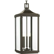 Progress Lighting - Three Light Hanging Lantern - Outdoor - Gibbes Street -