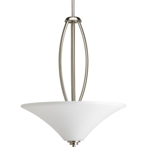 Joy Collection Brushed Nickel 3-Light Inverted Pendant