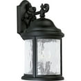 thumbnail image 1 of Progress Lighting Ashmore 3-Light Outdoor Wall Lantern in Textured Black, Clear Seeded Glass, 1 of 2