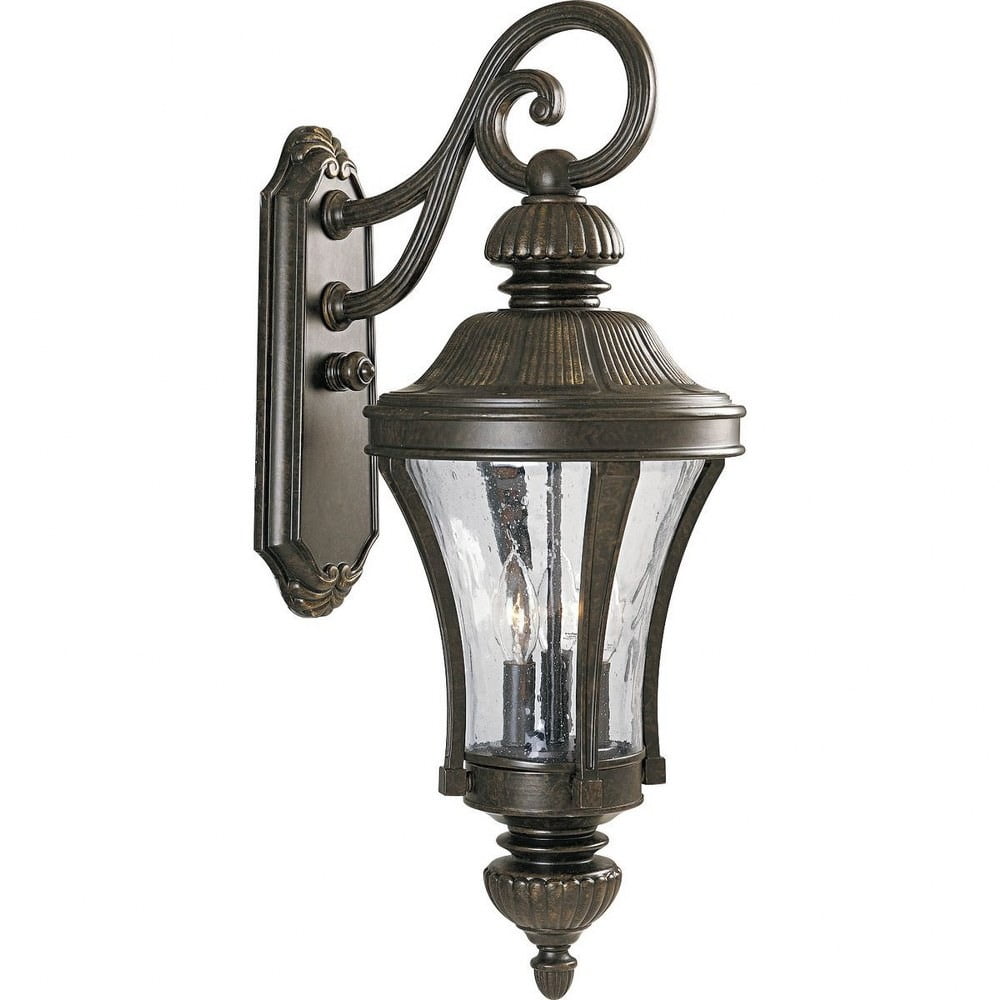 Nottington Bronze 26" Outdoor Wall Lantern Sconce