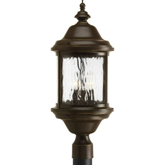 Progress Lighting - Three Light Post Lantern - Outdoor - Ashmore - Outdoor Light