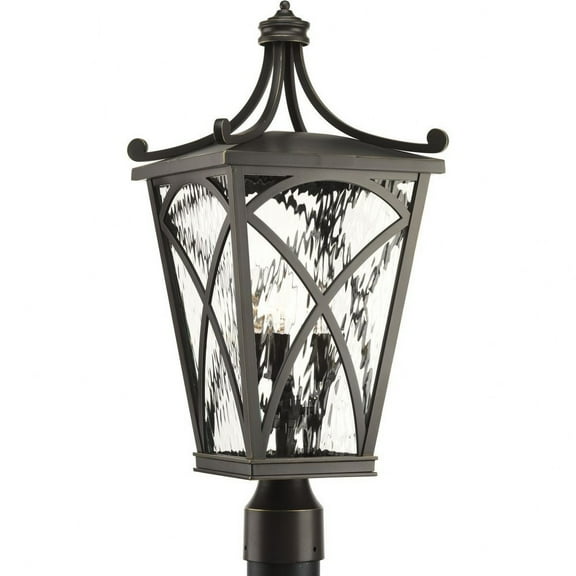 Progress Lighting - Three Light Post Lantern - Outdoor - Cadence - Outdoor Light