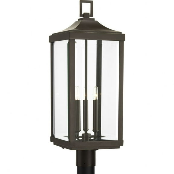 Progress Lighting - Three Light Post Lantern - Outdoor - Gibbes Street - Outdoor