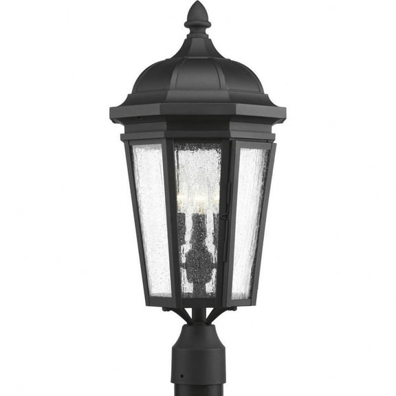 Progress Lighting - Three Light Post Lantern - Outdoor - Verdae - Outdoor Light