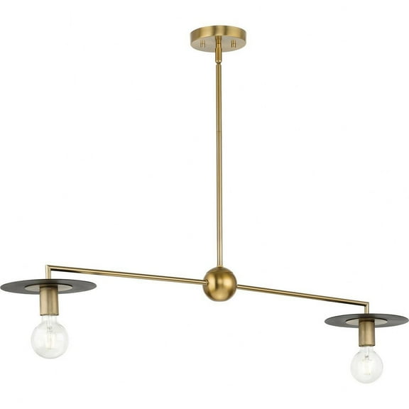 Progress Lighting - Trimble - 2 Light Linear Chandelier In Industrial Style-5.75