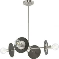 P400337-009-Progress Lighting-Trimble - 4 Light Chandelier In Industrial Style-7 Inches Tall and 22.37 Inches Wide-Brushed Nickel Finish