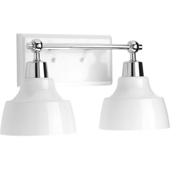 P300040-015-Progress Lighting-Bramlett - 2 Light in Coastal style - 15.13 Inches wide by 8.38 Inches high-Polished Chrome Finish