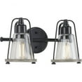 thumbnail image 1 of P300296-031-Progress Lighting-Conway - 2 Light Bath Vanity-Matte Black Finish, 1 of 2