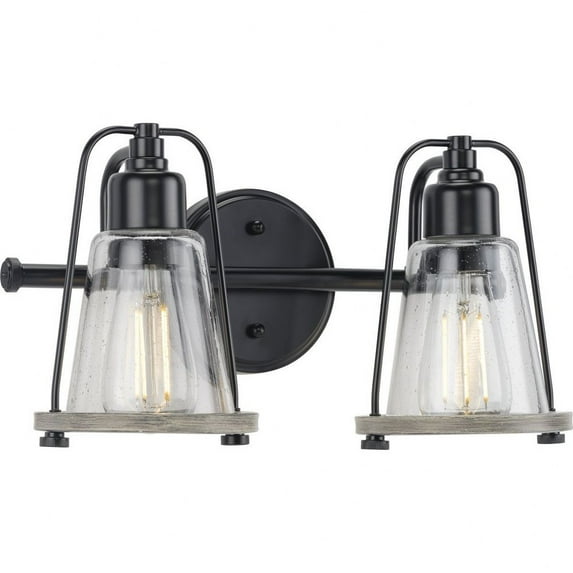 P300296-031-Progress Lighting-Conway - 2 Light Bath Vanity-Matte Black Finish