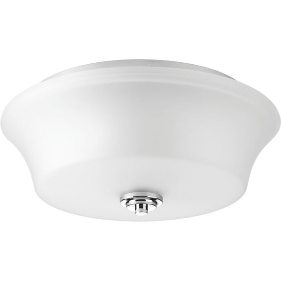 P3633-15-Progress Lighting-Cascadia - Close-to-Ceiling Light - 2 Light in Coastal style - 14 Inches wide by 6 Inches high-Polished Chrome Finish
