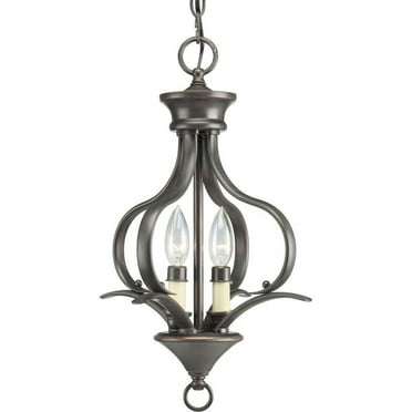 P3806-20-Progress Lighting-Trinity - 2 Light in Transitional and Traditional style - 12 Inches wide by 18 Inches high-Antique Bronze Finish
