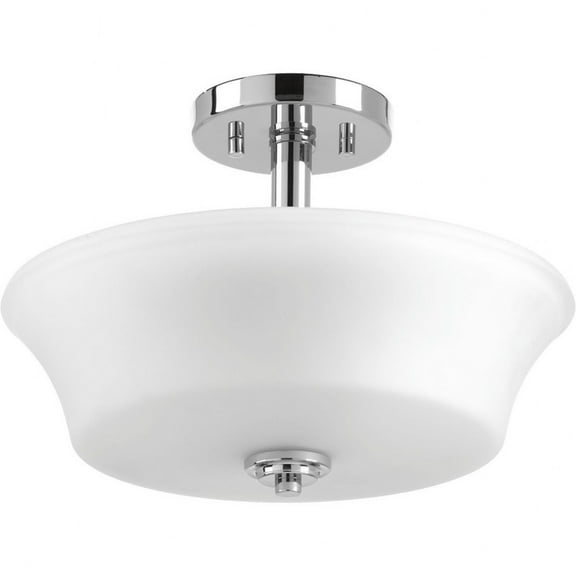 P3644-15-Progress Lighting-Cascadia - Close-to-Ceiling Light - 2 Light in Coastal style - 14 Inches wide by 10 Inches high-Polished Chrome Finish