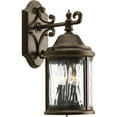 thumbnail image 1 of Progress Lighting Ashmore 2-Light Wall Lantern in Antique Bronze with Water Seeded Glass Shade, 1 of 2