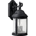 thumbnail image 1 of Progress Lighting Ashmore 2-Light Wall Lantern in Textured Black, Seeded Glass Shade, 1 of 2